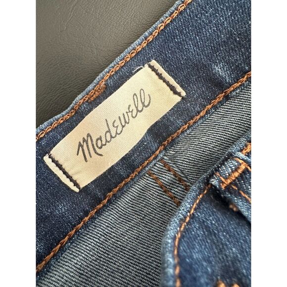 Madewell Kick Out Crop Jeans Lenoir Dark Wash Flare Denim size 27 - Picture 11 of 13